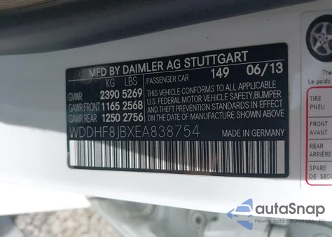 2014 Mercedes-Benz E 350 4Matic из США, поврежденный, VIN WDDHF8JBXEA838754